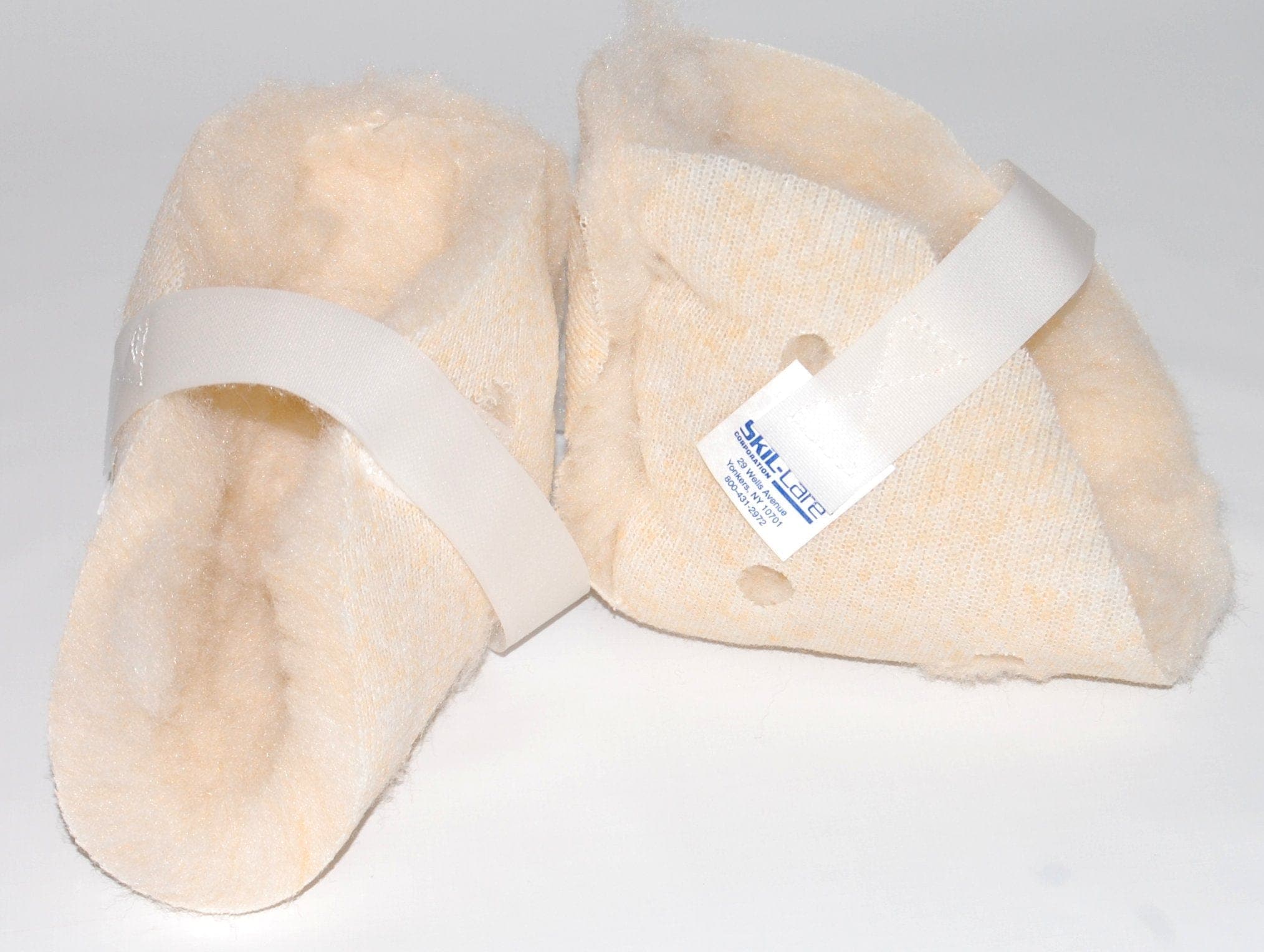 SkilCare Wound Management Case of 12 Pairs SkilCare Econo Sheepskin Heel Protectors, 12PR/CS