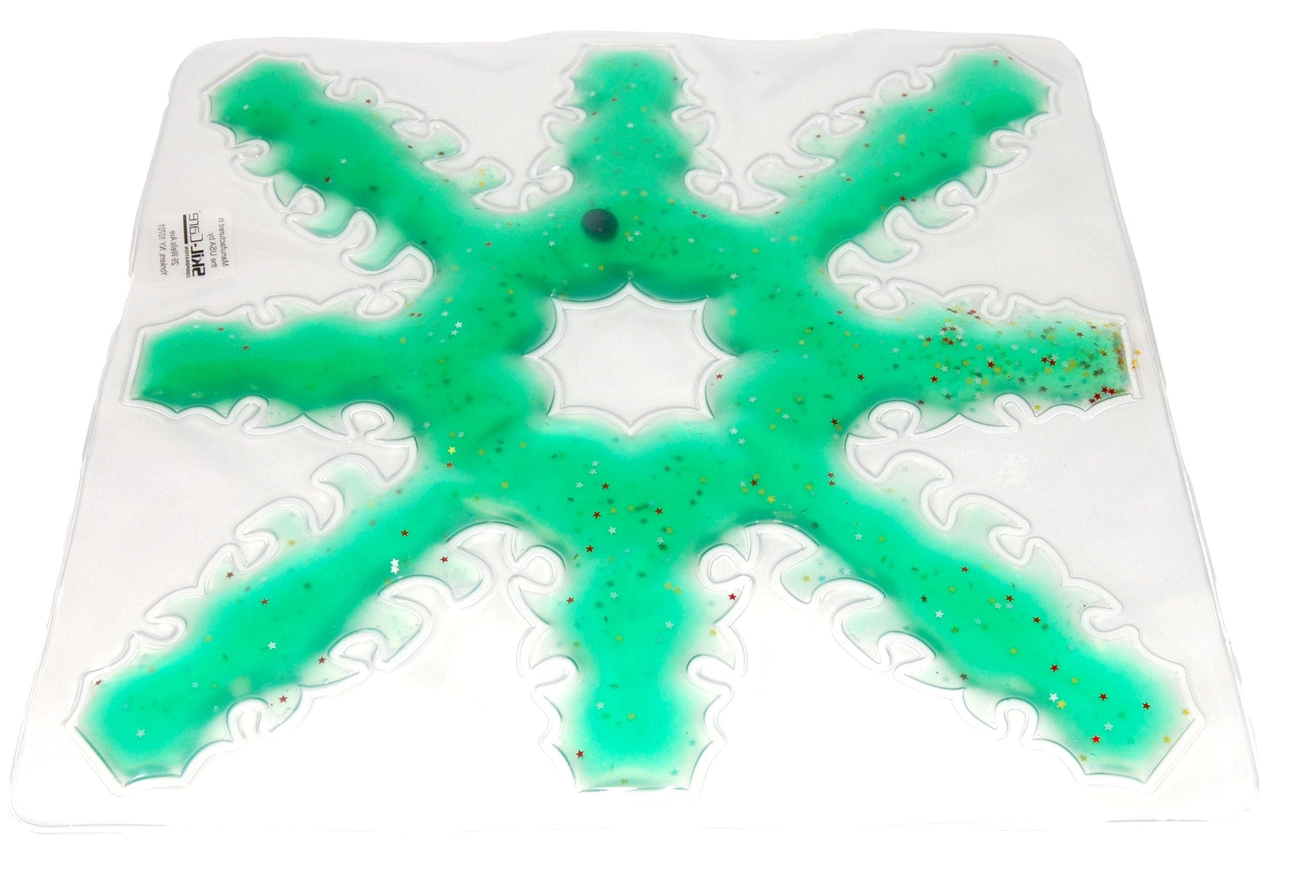 SkilCare Sensory Integration Green SkilCare Light Box 8 Spoke Snow Flake Gel Pad - Blue