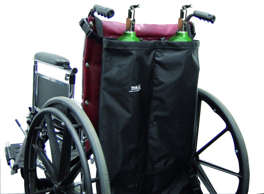 SkilCare Wheelchair accessories Double Tank / 16"-24" W/C / Single Item SkilCare Oxygen Cylinder Holder - Single Tank, 10/PK