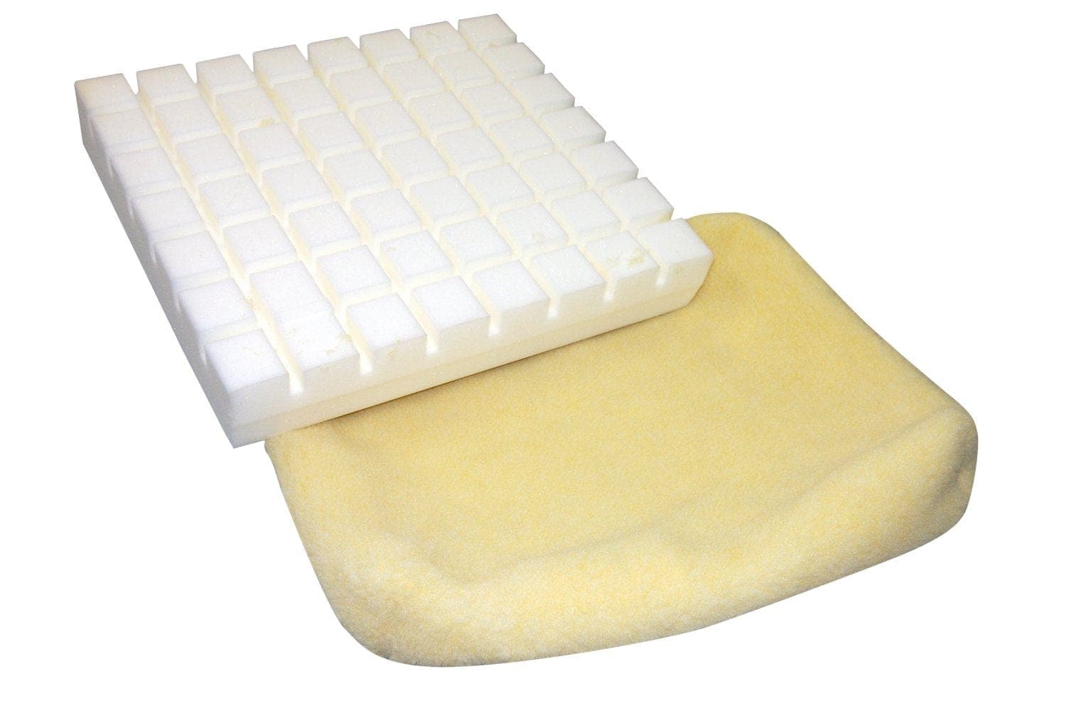 SkilCare Cushions Sheepskin / 3" SkilCare Pressure Check 18" Foam Cushion w/Waterproof Clear Film Covering, 3"H