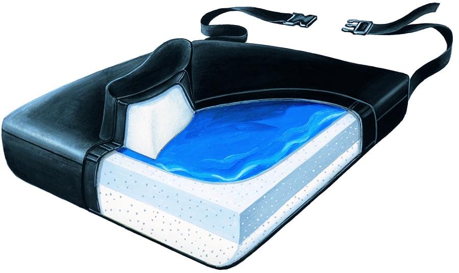 SkilCare Cushions SkilCare Slide-Guard 18" Foam Vinyl Cushion, Soft Foundation w/LSI Cover