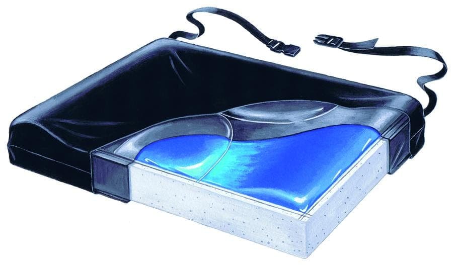 SkilCare Cushions SkilCare Stability Plus 16" Gel-Foam Vinyl Cushion w/LSI Cover