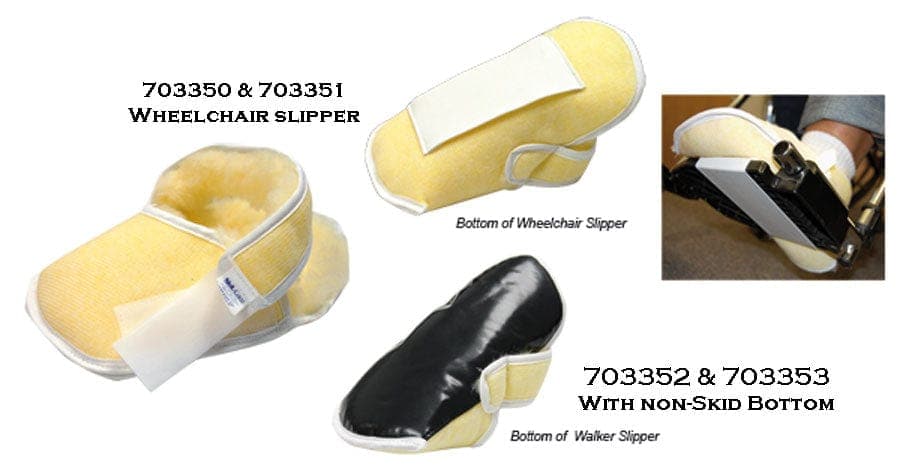 SkilCare Wheelchair accessories SkilCare Synthetic Sheepskin Relief Slipper for Wheelchair