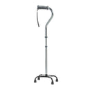 Drive Medical Folding Quad Cane, Small Base, Charcoal