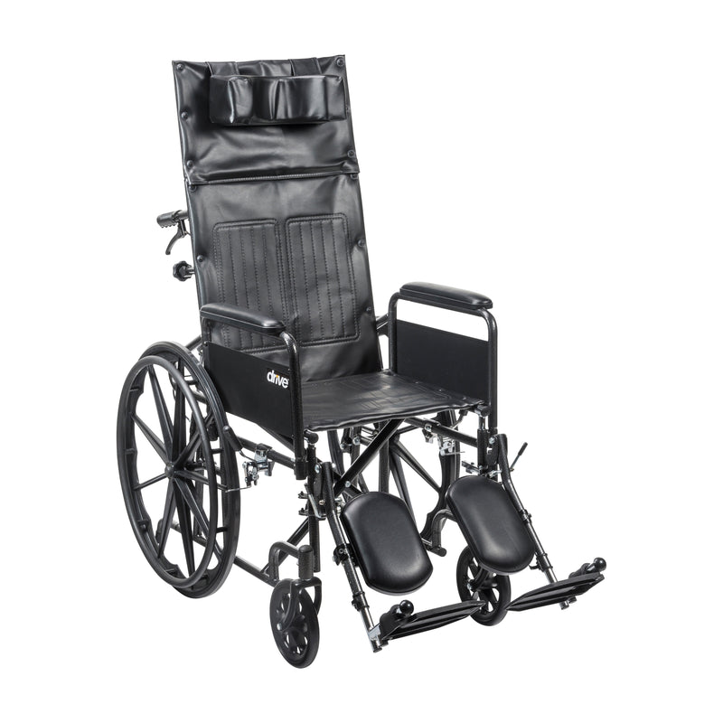 Drive Medical Silver Sport Full-Reclining Wheelchair