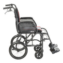 Drive Medical Silver Sport 1 Wheelchair with Full Arms and Swing away Removable Footrest