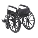 Drive Medical Silver Sport 1 Wheelchair with Full Arms and Swing away Removable Footrest