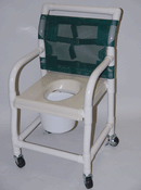 Healthline Shower and Commode chair Deluxe 18″ Vaccum Seat