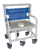 Healthline Shower commode chair 600 lb capacity- Bariatric