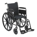 Drive Medical Cruiser III Light Weight Wheelchair with Flip Back Removable Arms