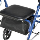 Drive Medical Four Wheel Rollator Rolling Walker with Fold Up Removable Back Support
