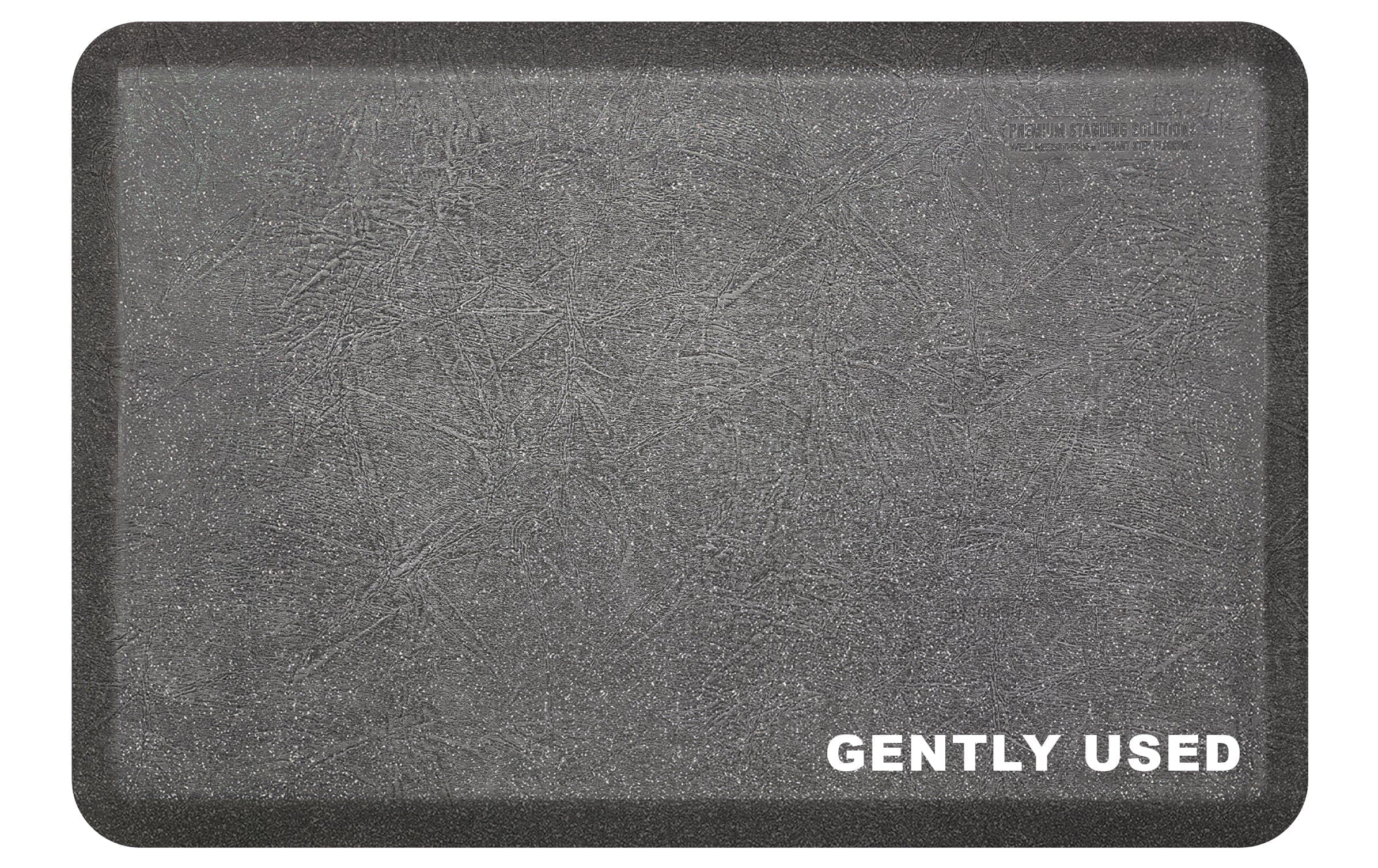 WellnessMats All WellnessMats WellnessMats 3' x 2' Vintage Leather Collection - Granite Steel