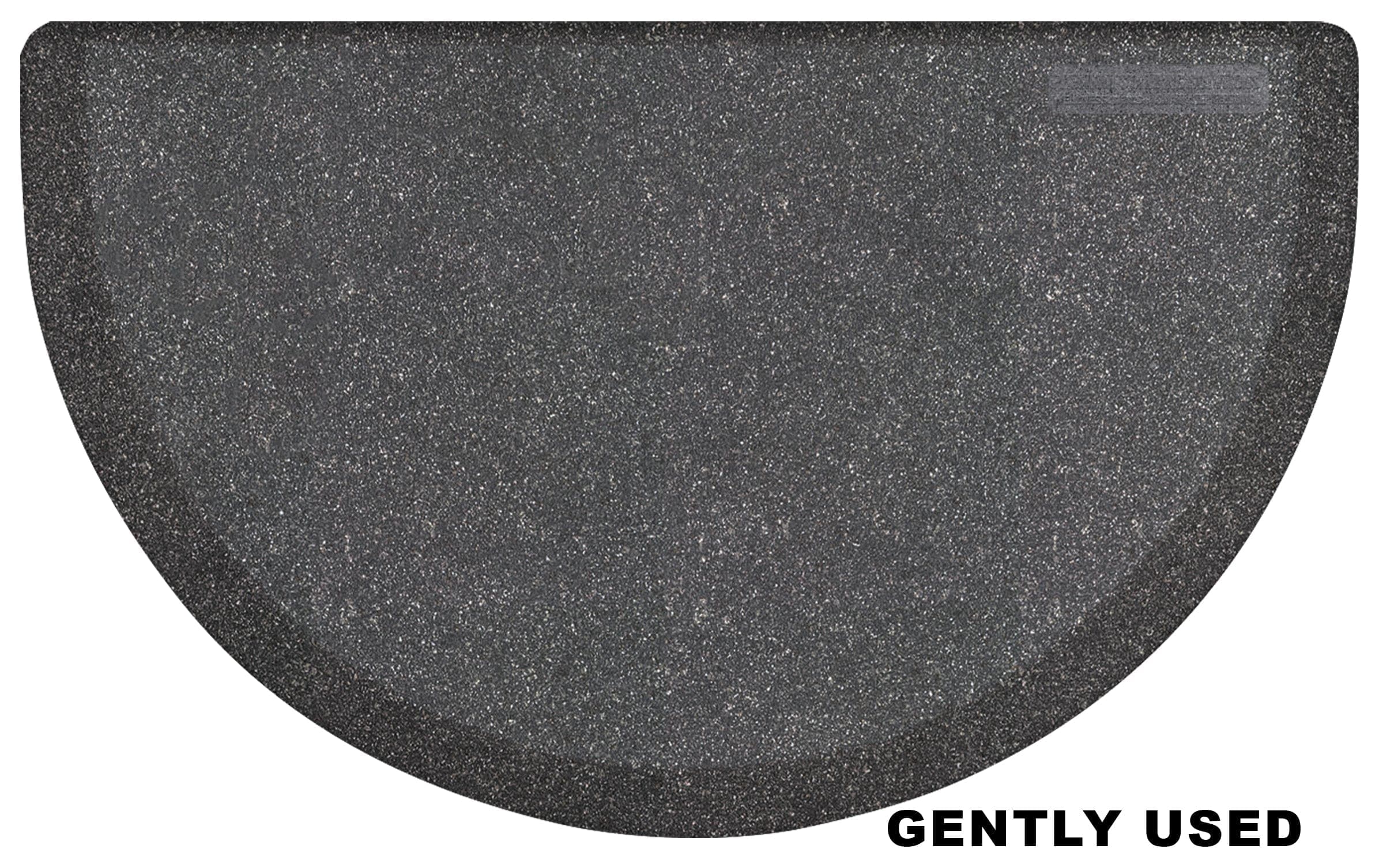 WellnessMats All WellnessMats WellnessMats 36" x 22" Semi-Circle Collection - Granite Steel