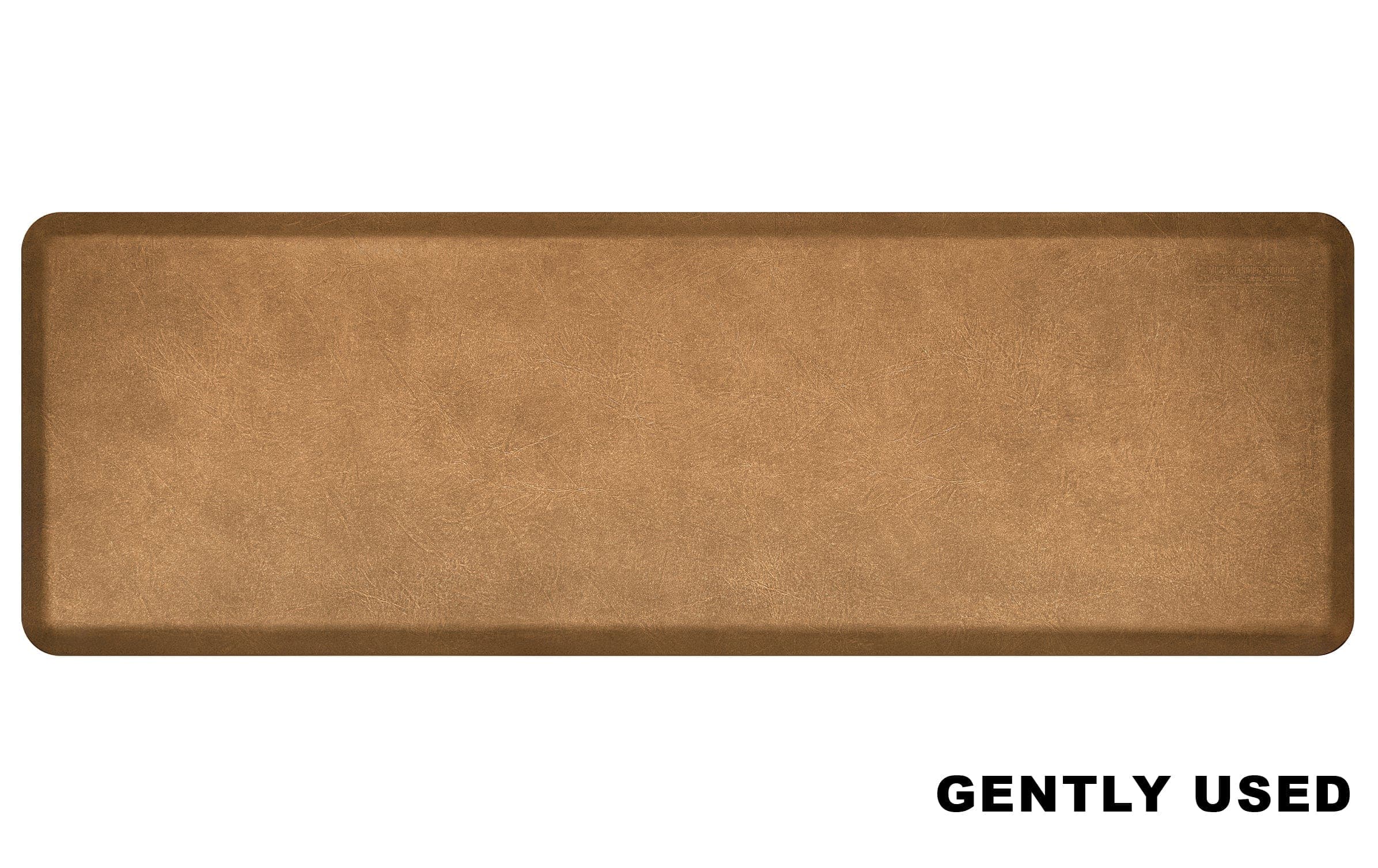 WellnessMats All WellnessMats WellnessMats 6' x 2' Vintage Leather Collection - Granite Gold