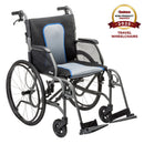 Drive Medical Silver Sport 1 Wheelchair with Full Arms and Swing away Removable Footrest