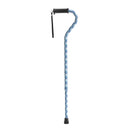 Drive Medical Adjustable Height Offset Handle Cane with Gel Hand Grip