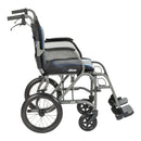 Drive Medical Silver Sport 1 Wheelchair with Full Arms and Swing away Removable Footrest