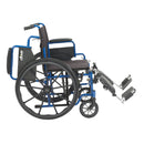 Drive Medical Blue Streak Wheelchair with Flip Back Desk Arms