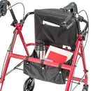 Drive Medical Rollator Rolling Walker with 6" Wheels, Fold Up Removable Back Support and Padded Seat